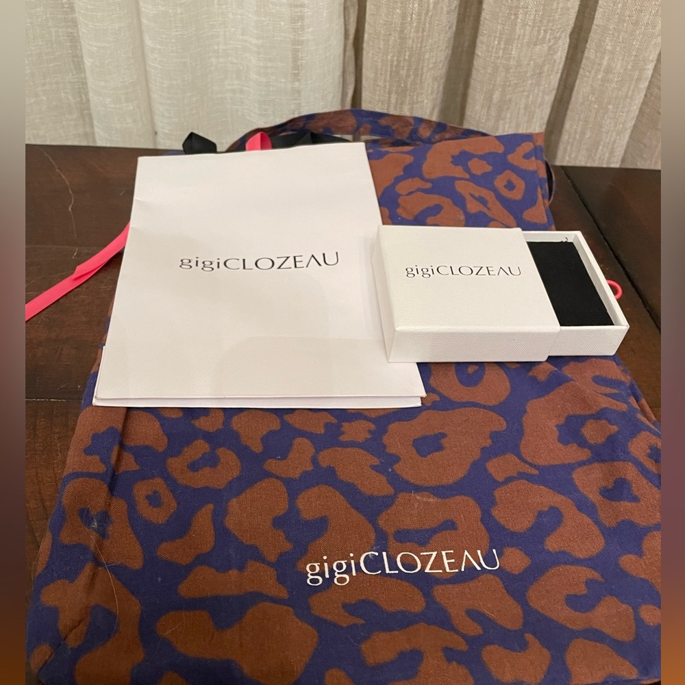 Gigi Clozeau cotton tote, bag and box.